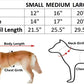 Dog size measurement guide for UHV896 HiVis Dog Safety Coat and accessories