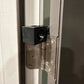 Door hinge with Onyx Wedge- Fiberglass/Plastic Door Chock black square attachment