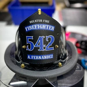 firefighter helmets - Chief Miller