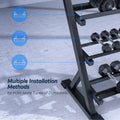 SFE 48’’ 3 Tier Dumbbell Rack showcasing efficient dumbbell storage rack design