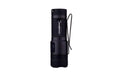 Black E10-G4 1,200 Lumen Magnetic Tail Cap Flashlight with textured grip and wrist strap