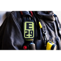 E29 breathing apparatus tank on IdentiFire SCBA Accountability Shoulder Strap System