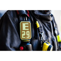 E29 identification badge on IdentiFire SCBA Accountability Shoulder Strap System gear