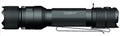 Black PowerTac E9 GEN5 tactical EDC flashlight with textured grip and clip mount