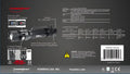 Black Powertac E9 Gen5 Long Throw - 3,000 Lumen Tactical EDC Flashlight with mounting hardware
