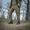 M-Tac Tactical Pants Sahara Flex Light highlighting ergonomic design and multiple pockets for tactical utility.