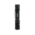 Black tactical LED flashlight with textured grip for Powertac E9R Gen4 2,550 Lumen Tactical EDC