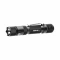 Black tactical LED flashlight with textured grip for Powertac E9R Gen4 2,550 Lumen Tactical EDC