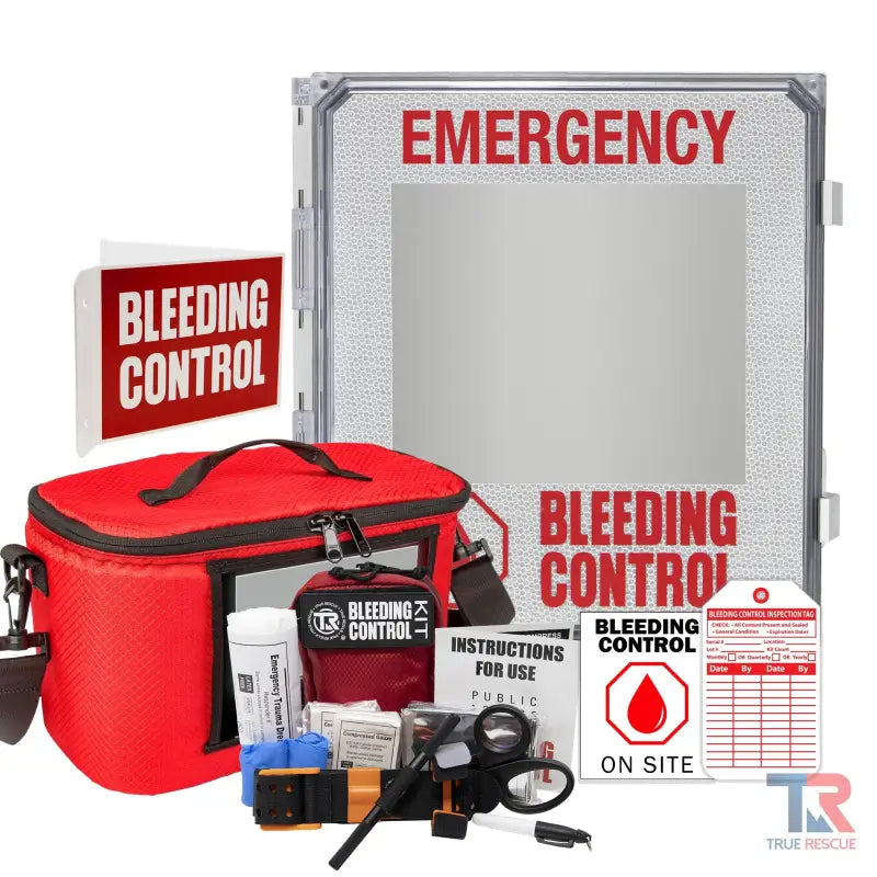 Emergency Bleeding Control Kit Package featuring essential outdoor bleeding control supplies