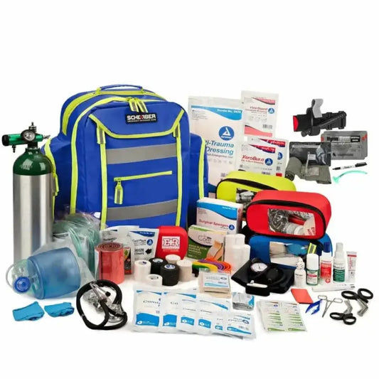 Emergency preparedness kit in Scherber Ultimate First Responder Trauma O2 Backpack