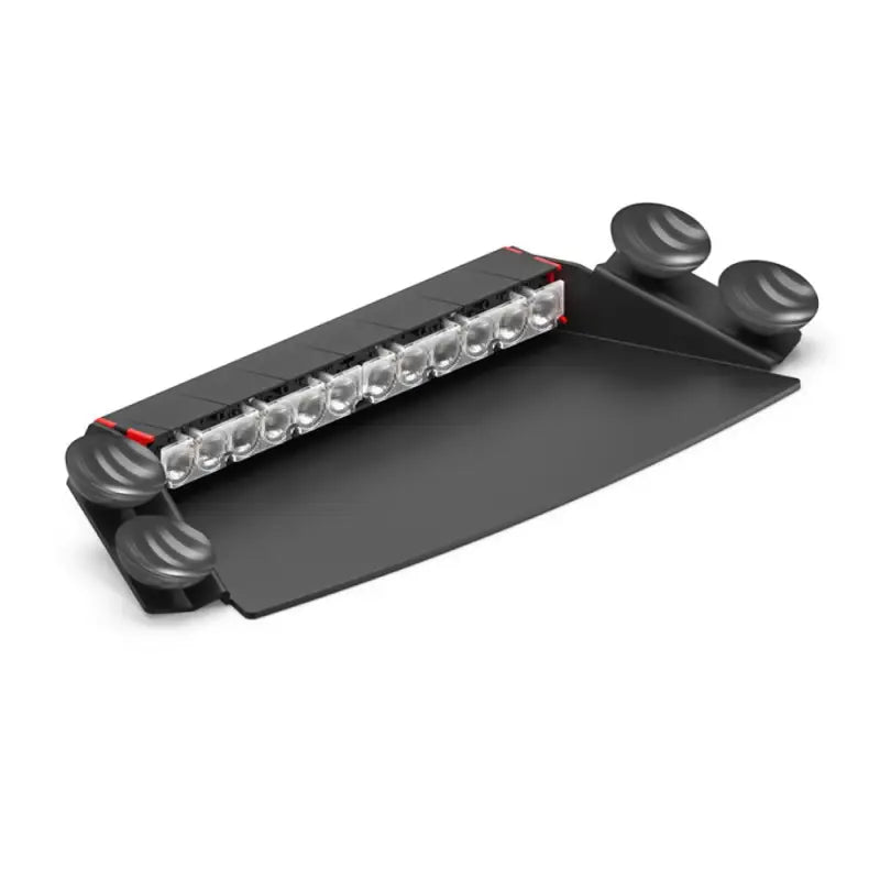 Emergency vehicle light bar with suction cups for Feniex Fusion-S 2X Dash Light pattern capable dash light