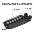 Emergency vehicle light bar with suction cups for Feniex Q Series 2X Dash Light featuring serial technology and smart modules