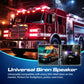 Emergency vehicle siren speaker advertisement featuring UBL Large 100-Watt Speaker