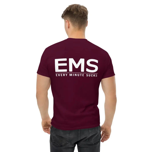 Chief Miller EMS (Every Minute Sucks ) Back Logo Men's classic tee Apparel