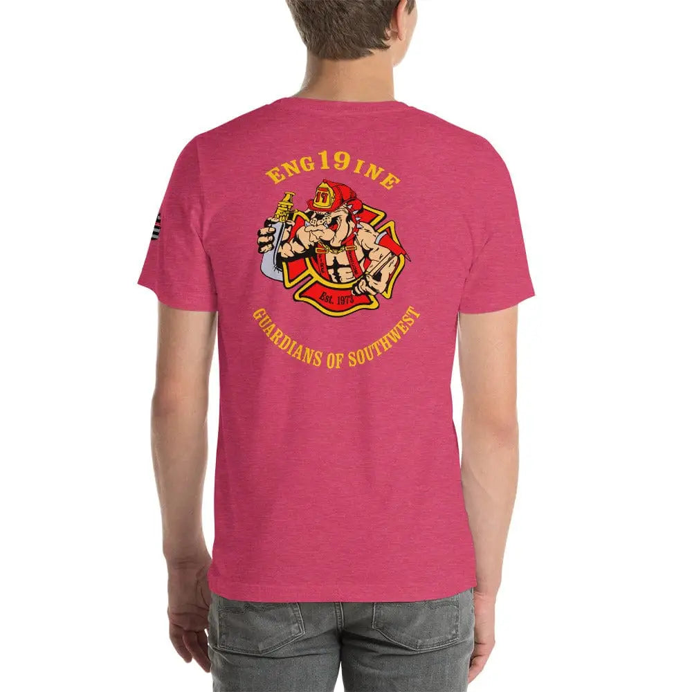 Engine 19 back logo Short-Sleeve Unisex T-Shirt - Chief Miller Apparel