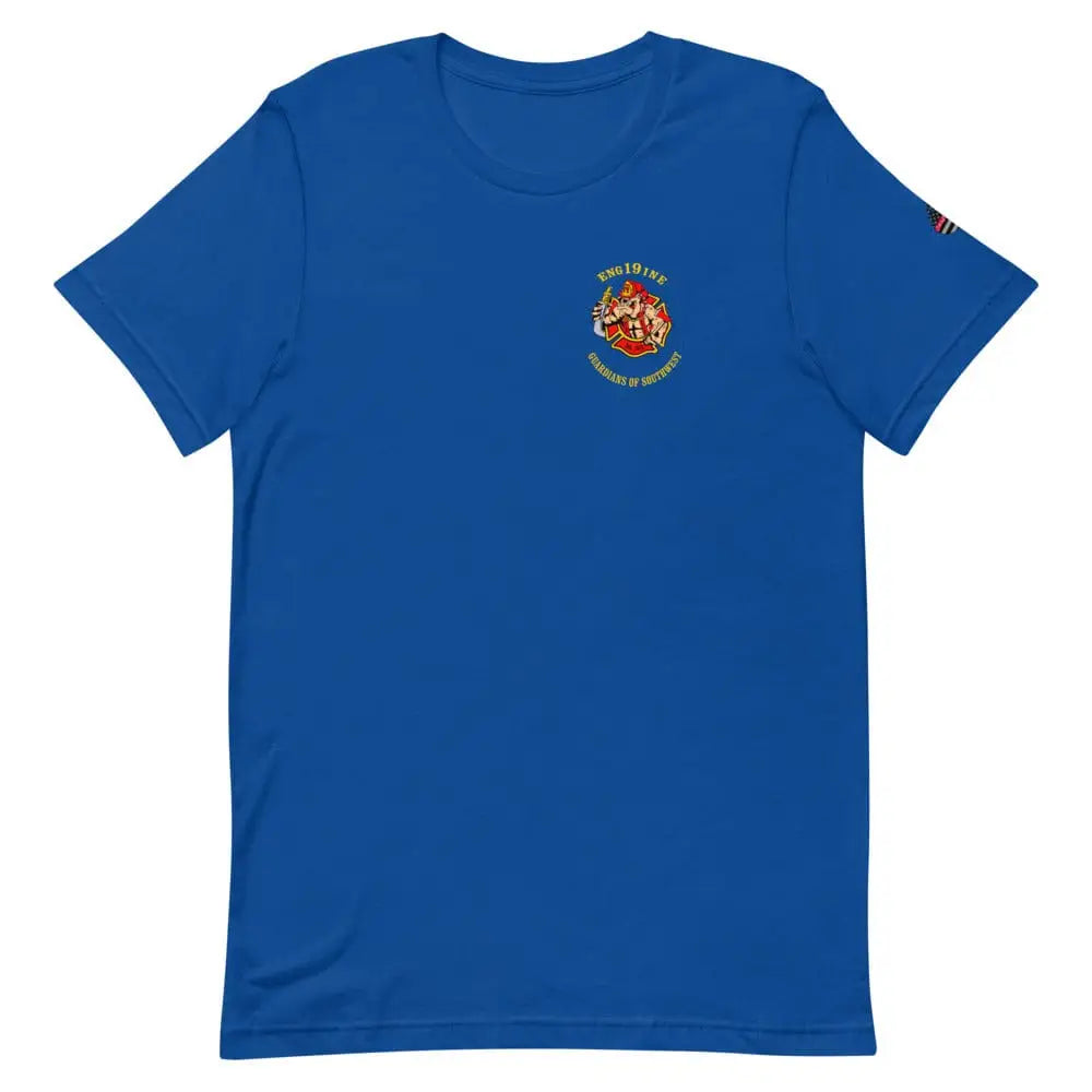 Engine 19 Front and Back logo Short-Sleeve Unisex T-Shirt - Chief Miller Apparel