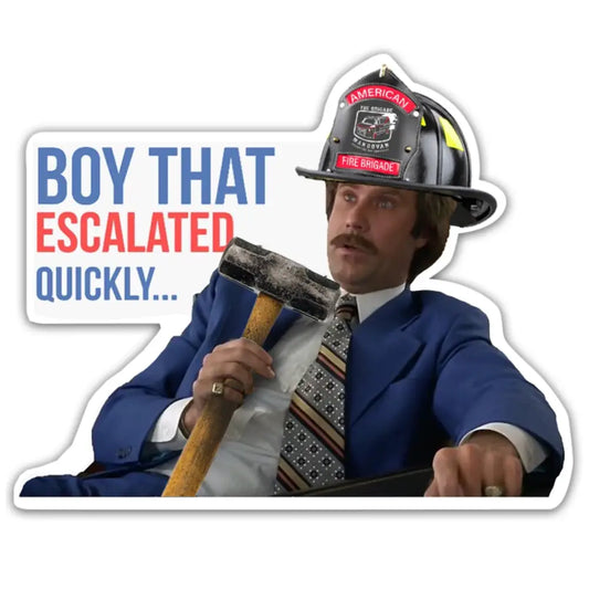 Escalated Sticker - Chief Miller Apparel