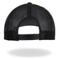 Black mesh-backed trucker hat rear view from Hot Leathers Snapback Hat - GSH2010