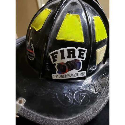 Chief Miller Fire Photographer- Helmet Decal Apparel