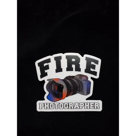 Chief Miller Fire Photographer- Helmet Decal Apparel