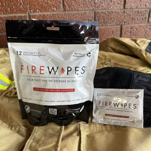Fire Wipes biodegradable industrial strength disposable wipes for external dermal areas