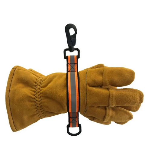 Chief Miller Glovestraps Firefighter Gloveleash 2 with Reflective Orange Material Apparel