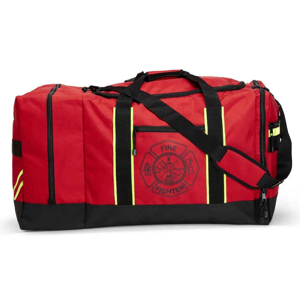 Chief Miller Gear Bags Firefighter Helmet and Turnout Gear Bag with Reflective Trim and Maltese Cross Ripstop Water Resistant Outer Fabric Apparel