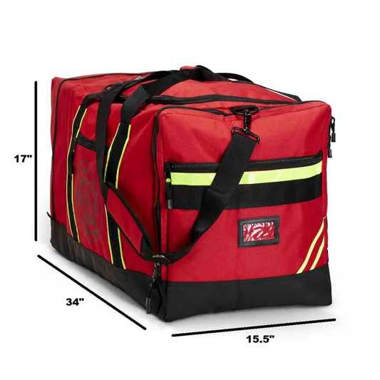 Firefighter Helmet and Turnout Gear Bag with Reflective Trim and Maltese Cross Ripstop Water Resistant Outer Fabric - Chief Miller Apparel