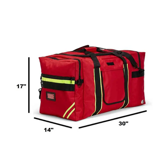 Firefighter Jumbo Turnout Gear Bag with Reflective Trim and Maltese Cross - Chief Miller Apparel