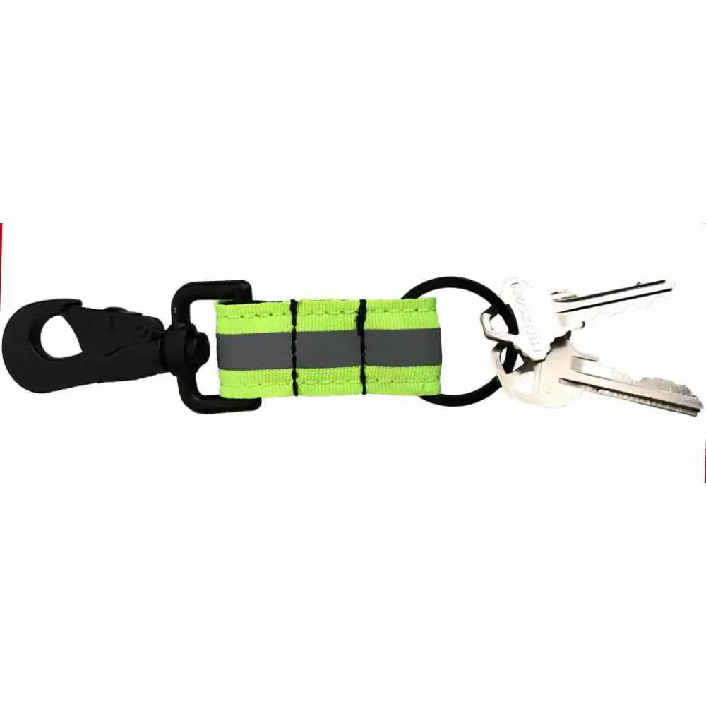 Chief Miller Glovestraps Firefighter Key Ring with Heavy Duty Black Hook and 1" Diameter Key Ring Apparel