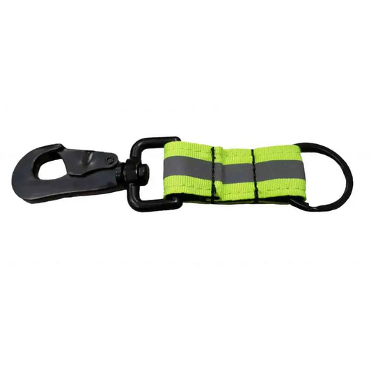 Chief Miller Glovestraps Firefighter Key Ring with Heavy Duty Black Hook and 1" Diameter Key Ring Apparel