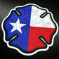 Texas Maltese Cross badge decal featuring the Texas state flag design