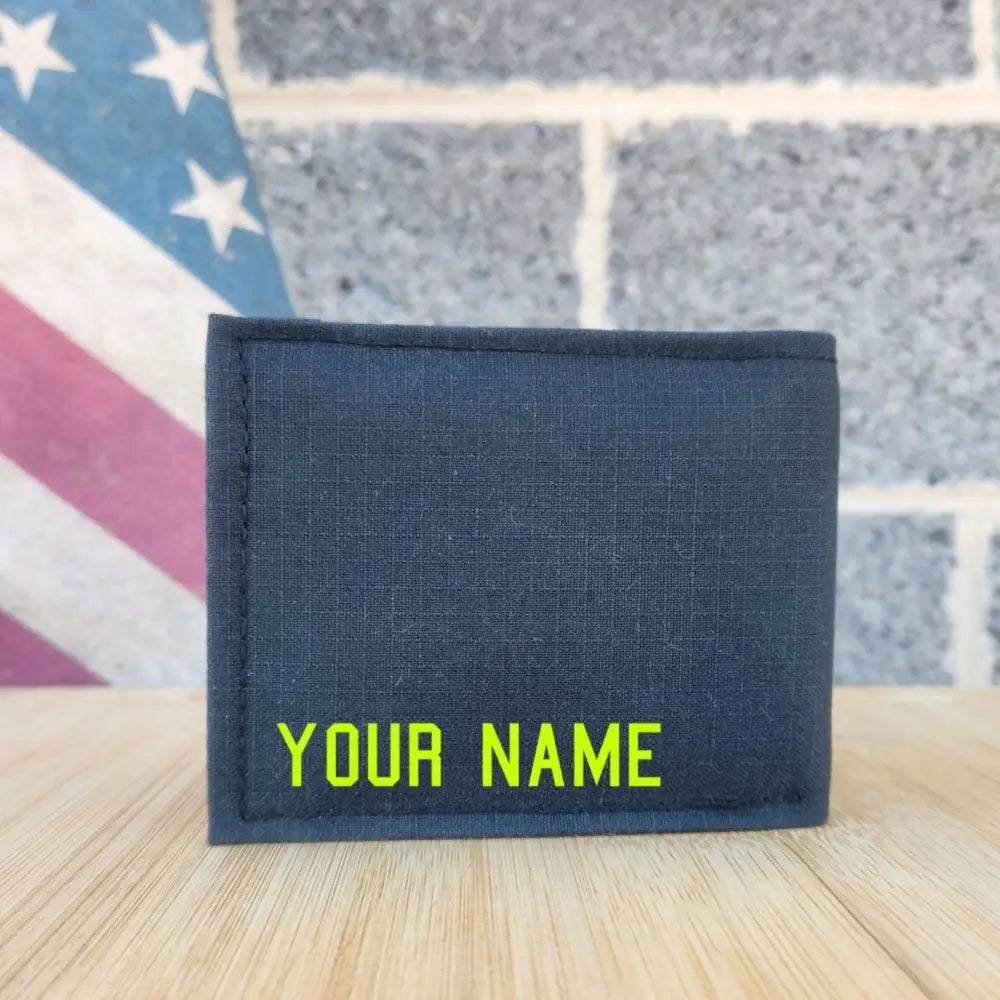 Firefighter Personalized BLACK Captain Wallet - Chief Miller Apparel