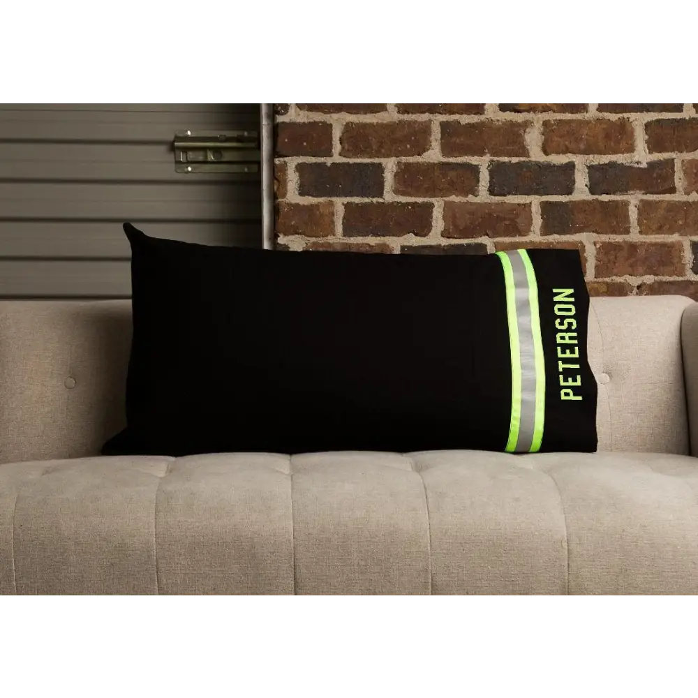 Firefighter Personalized BLACK Pillow Case - Chief Miller Apparel