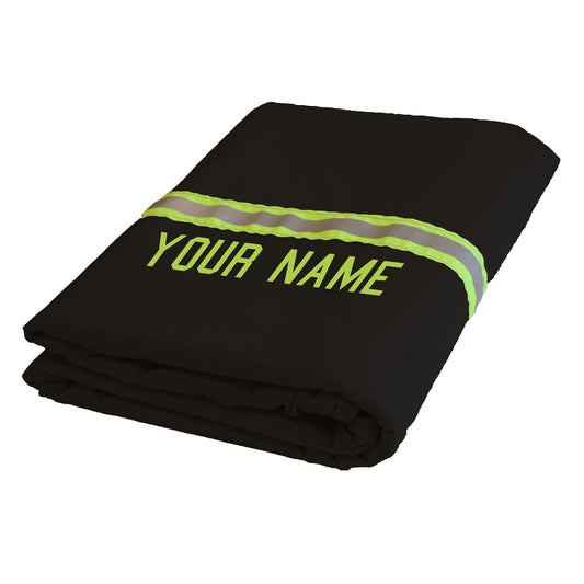 Firefighter Personalized BLACK Station Blanket - Blanket