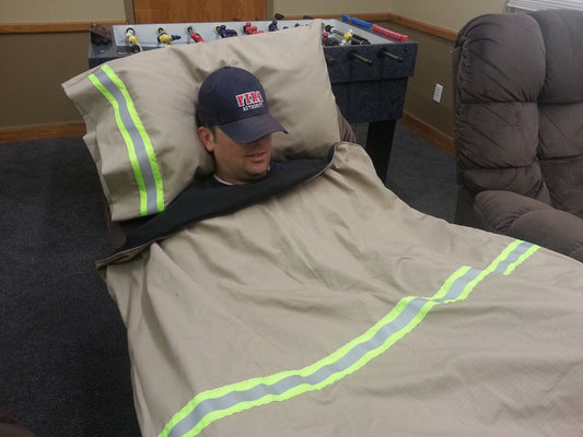 Firefighter Personalized TAN Station Blanket - Blanket