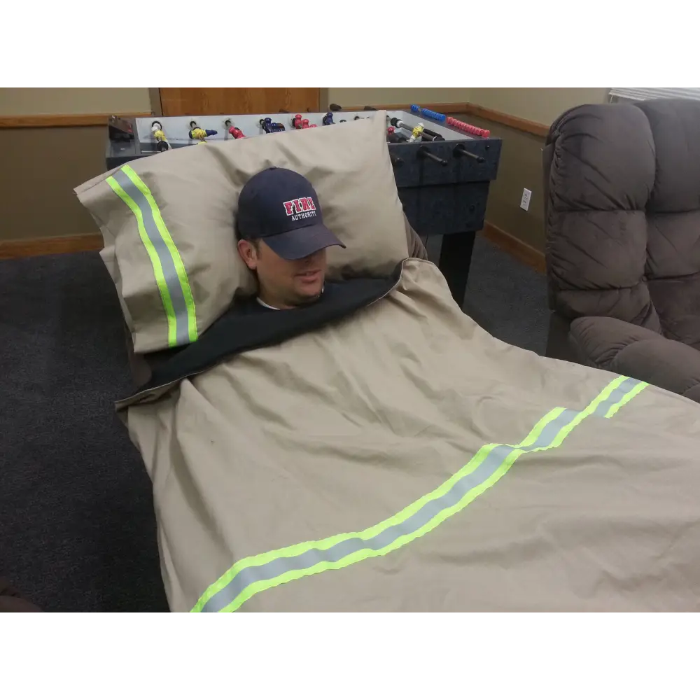 Firefighter Personalized TAN Station Blanket - Chief Miller Apparel