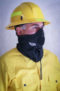 Firefighter wearing protective gear in Hot Shield® UB-V2 Wildland Firefighter Ultimate Bandanna