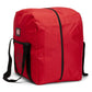 Red insulated delivery bag with black straps for Firefighter Rescue Step-In Gear