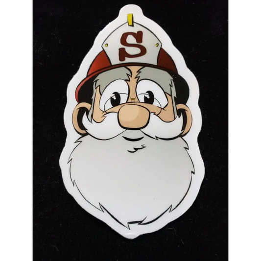 Chief Miller Firefighter Santa Sticker Apparel