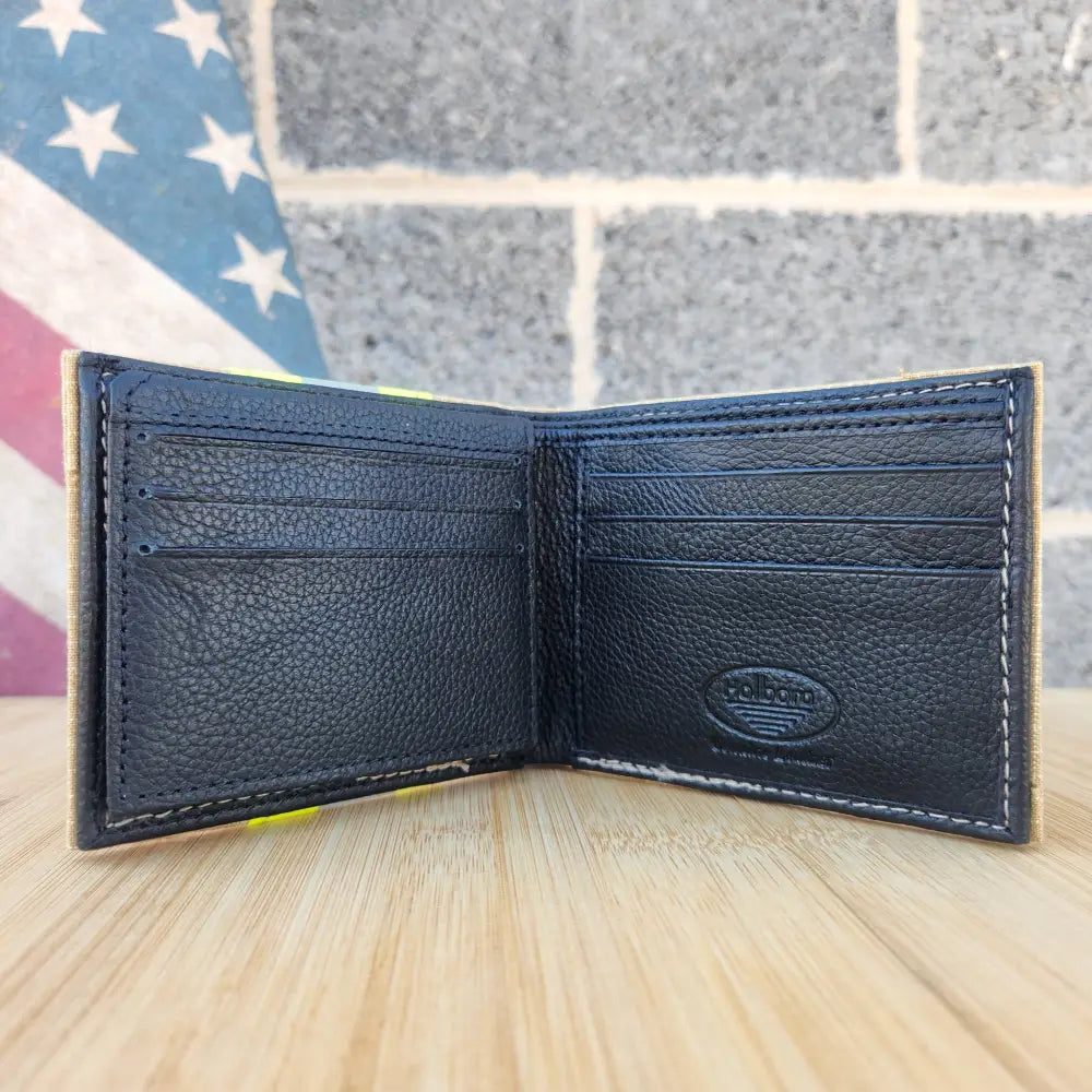 Firefighter TAN Turnout Out Gear Captain Wallet with Optional Personalization - Chief Miller Apparel