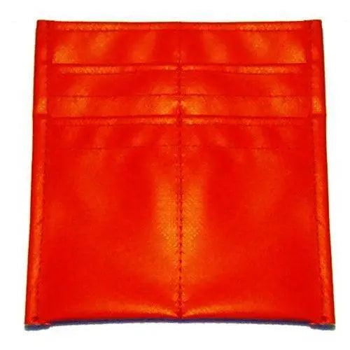 Red vinyl cushion with seams on Firefighter Tool Pouch for enhanced comfort and durability