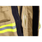 Firefighter turnout gear jacket and pants set in Prime package with reflective yellow trim color