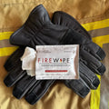 Fire Wipes biodegradable industrial strength disposable decon wipes and gloves for external dermal areas