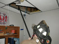 Firefighter’s helmet with NY Style Roof Hook – 5 ft roof hook for safety and support