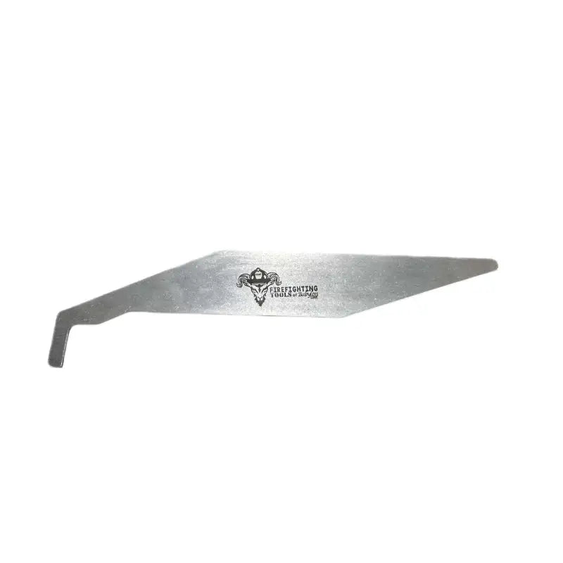 Metallic knife blade with curved tip for FirePik, the world famous lock loiding tool