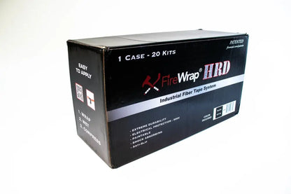 Black FireWrap HRD product box containing 20 kits sold, designed to glow green