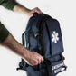 Chief Miller Equipment Bags & Cases First Responder Backpack Emergency EMS Medical Empty Trauma Bag with Star Of Life Logo Shoulder Straps & Waist Belt - Navy Blue Apparel