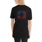 Flag Firefighter (Back Logo) Short-Sleeve Unisex T-Shirt - Chief Miller Apparel