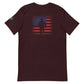 Flag Firefighter (Back Logo) Short-Sleeve Unisex T-Shirt - Chief Miller Apparel